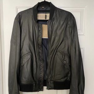 Burberry Leather Jacket, Authentic